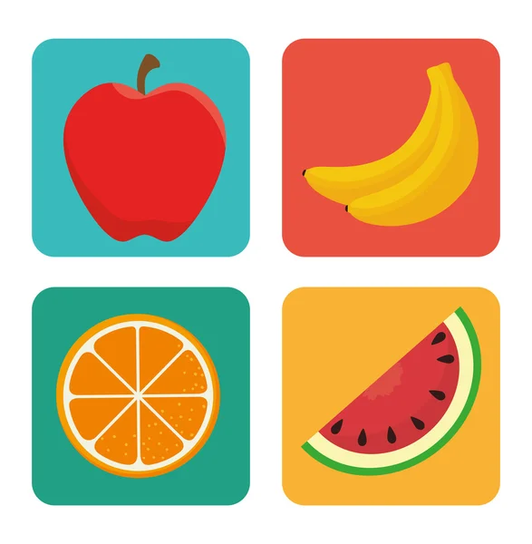 Nutrition healthy food isolated icon — ストックベクタ