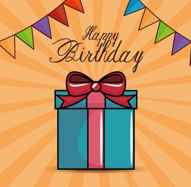 mutlu doğum günü kutlama kartı