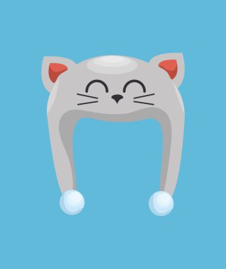 Kış tatil şapka izole simgesi