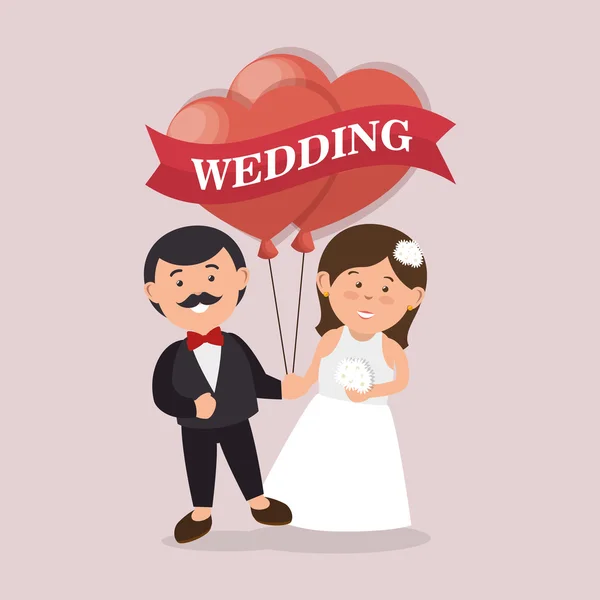Значок запрошення на весілля — стоковий вектор