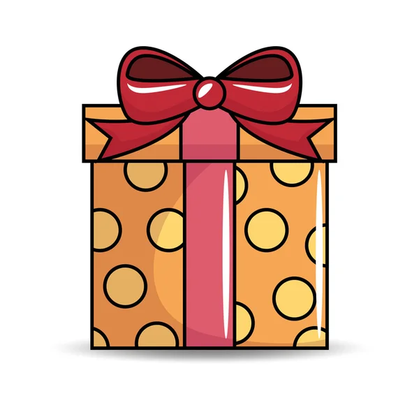 Gift birthday present icon — Stock Vector