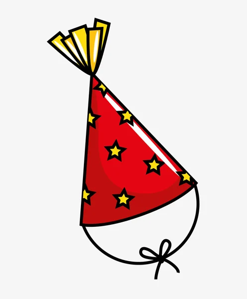 Fiesta de cumpleaños sombrero de celebración — Vector de stock