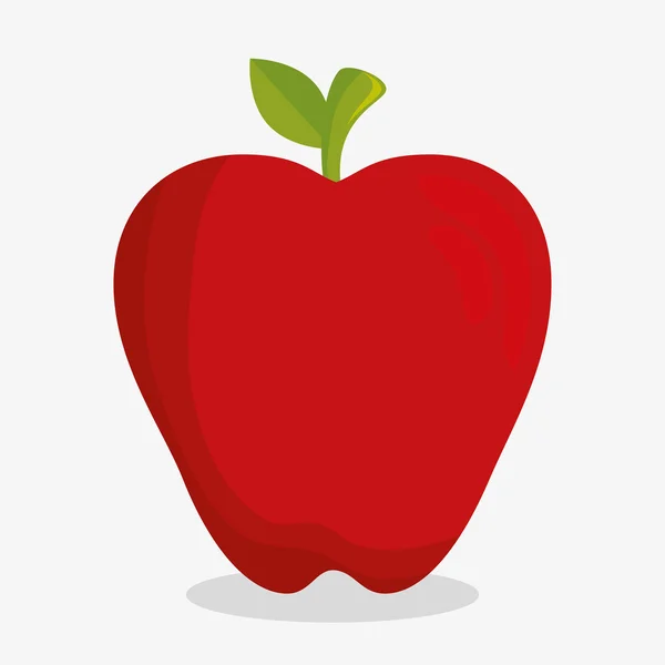 Delicious fresh fruit healthy icon — ストックベクタ