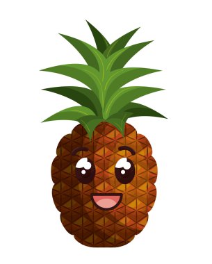 taze meyve karakter izole simgesi