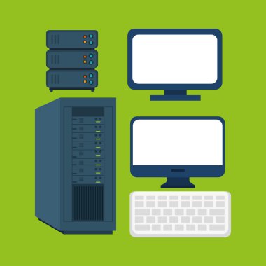 bilgisayar ekipman tedarik simgeleri grafik