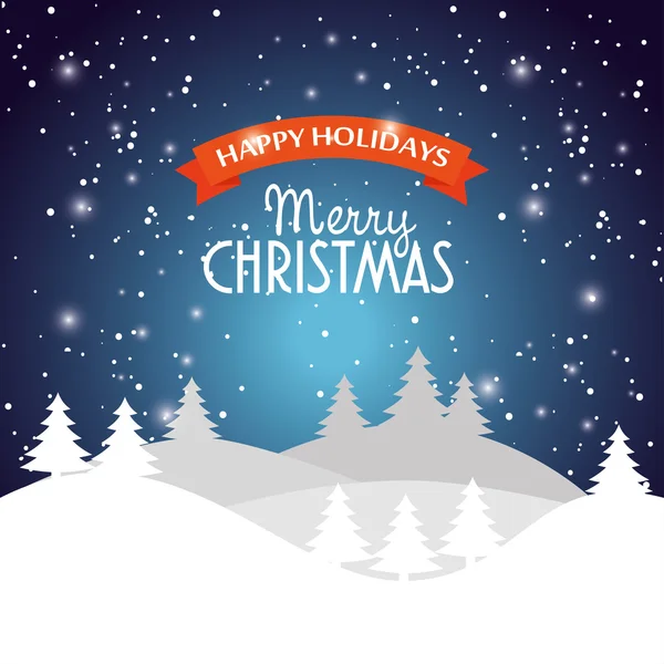 happy holidays merry christmas landscape snow star design stock vector - Happy Holidays And Merry Christmas happy holidays merry christmas landscape snow star design stock vector - Happy Holidays And Merry Christmas