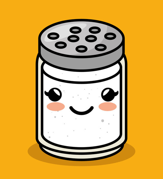 cute kawaii salt meal