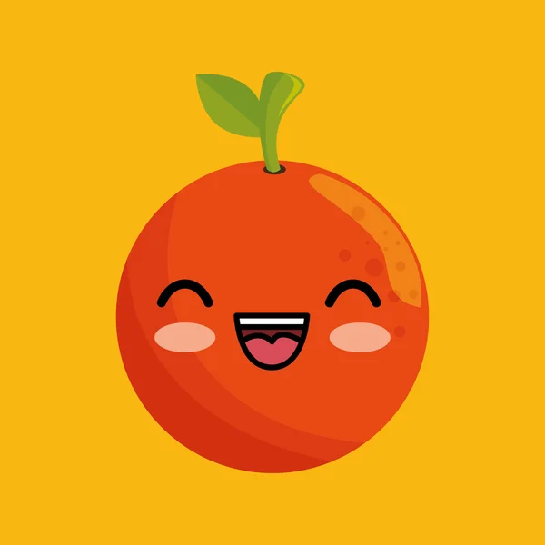 Симпатичная апельсиновая еда — стоковый вектор