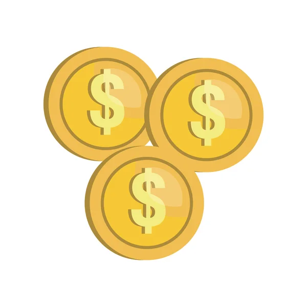 Dinero efectivo icono plano — Vector de stock