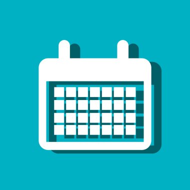 Takvim hatırlatma izole simgesini