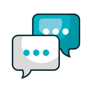 konuşma balonu iletişim izole simgesinin