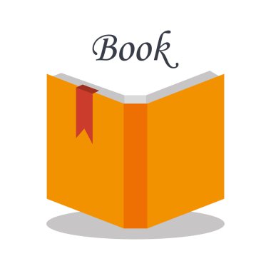 kitap eğitim izole simgesi