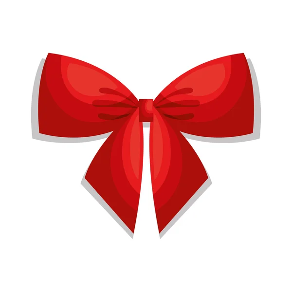 Beautiful bow red isolated — Stock vektor