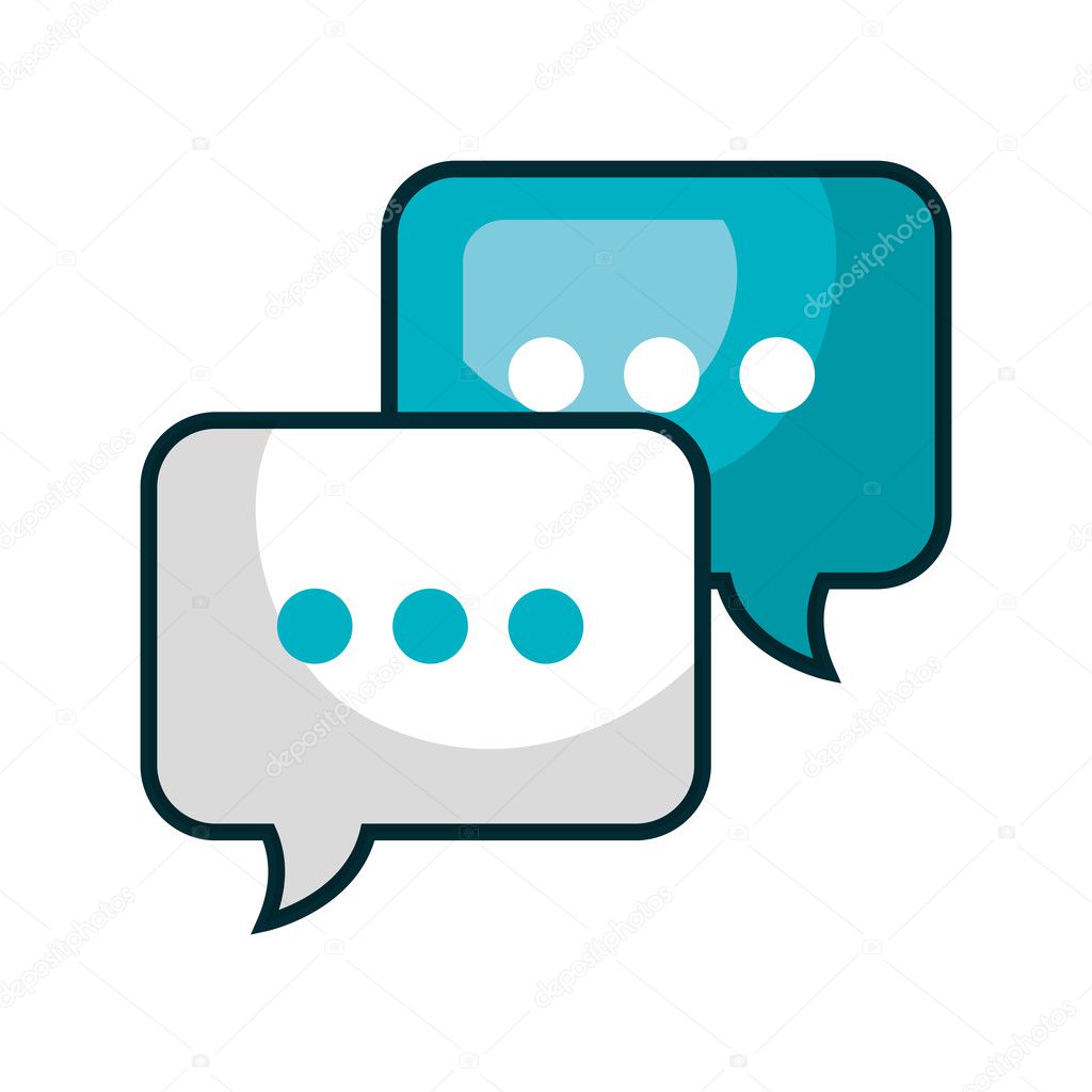 speech bubble communication isolated icon