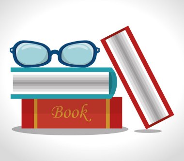 kitap eğitim izole simgesi