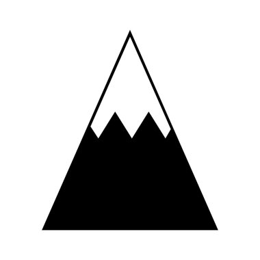 dağ tepe buz simgesi