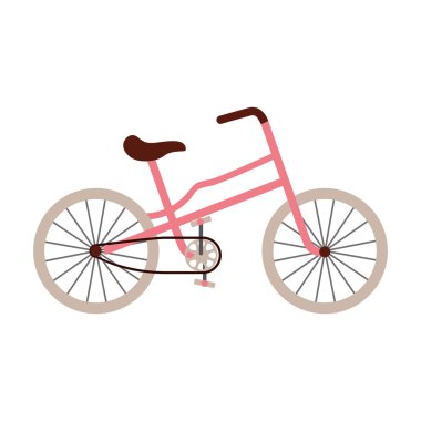 Bisiklet araç stil izole simgesi