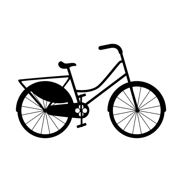 Bicicleta vehículo estilo aislado icono — Vector de stock