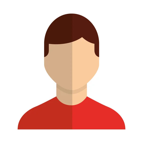 Uomo maschio avatar linea icona — Vettoriale Stock