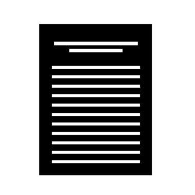 Belge dosya biçimi izole simgesi