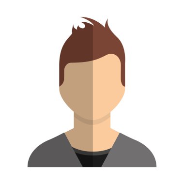 adam erkek avatar satırı simgesi
