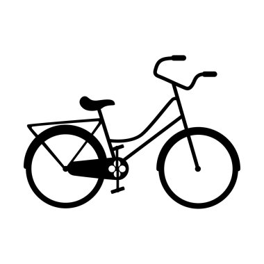 Bisiklet araç stil izole simgesi