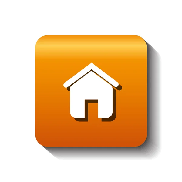 Home ház silhouette elszigetelt ikon — Stock Vector