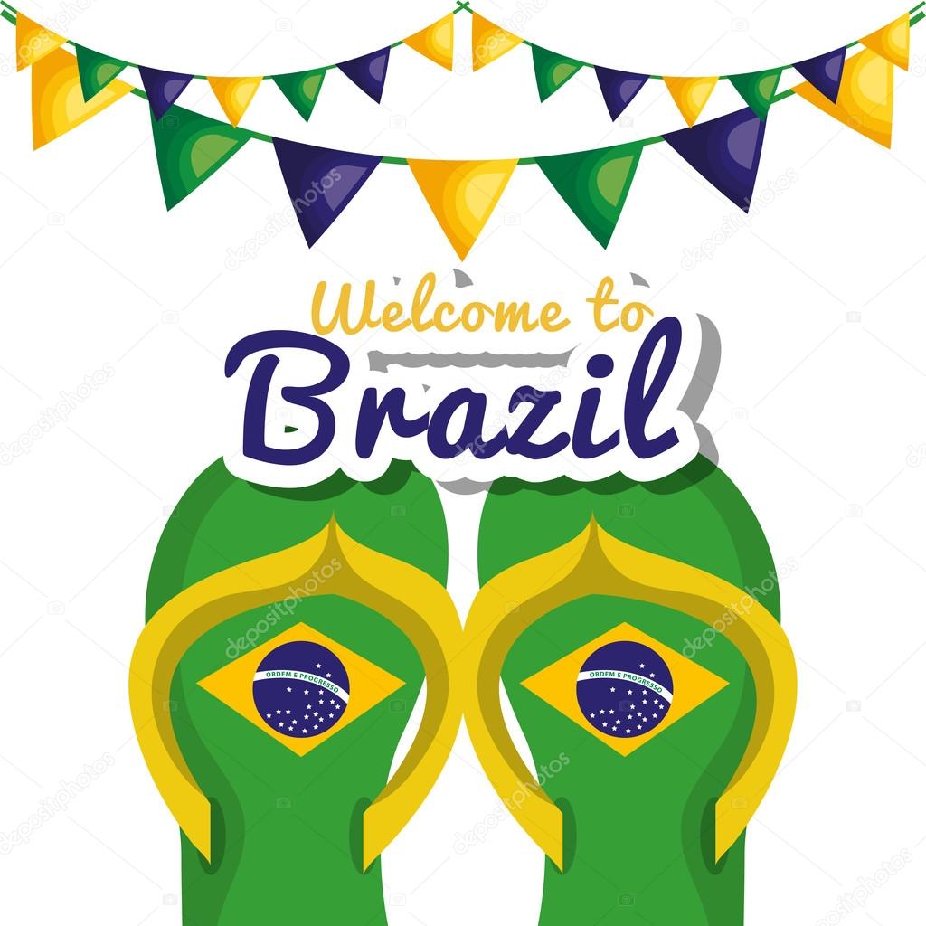 welcome to brazil representing icons