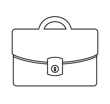 Portföy düz satırı simgesi