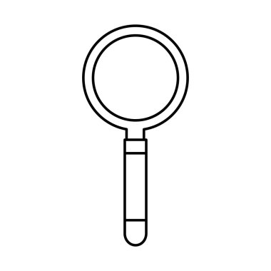 Arama Büyüteç düz çizgi simgesi