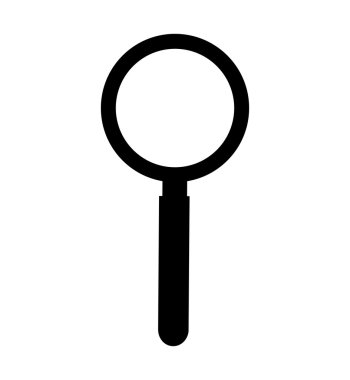 Arama Büyüteç düz çizgi simgesi