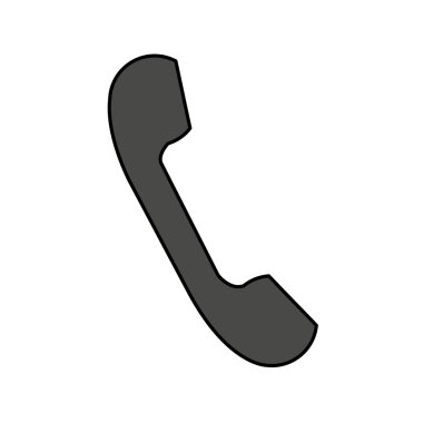 telefon hizmeti izole simgesi