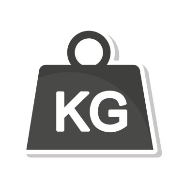 ağırlık kilogram izole simgesi