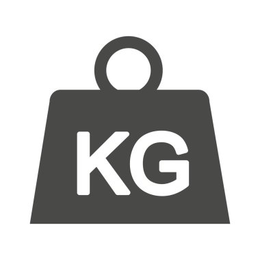 ağırlık kilogram izole simgesi