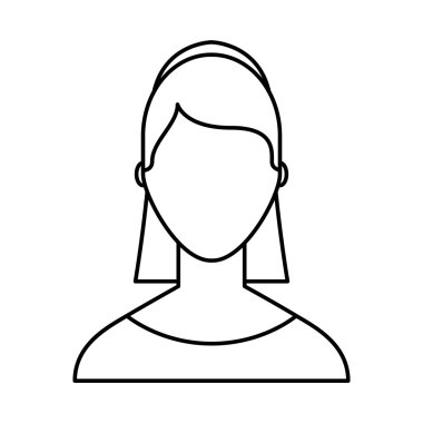 kadın kadın avatar satırı simgesi