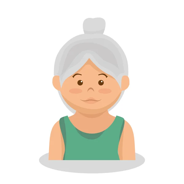 Großmutter Avatar Charakter Mitglied — Stockvektor