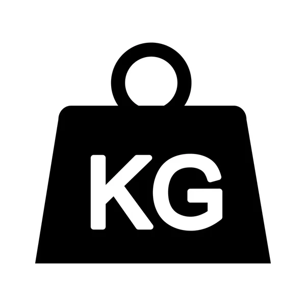 Ağırlık kilogram izole simgesi — Stok Vektör
