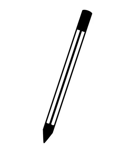 Ceruza iskolai ellátás elszigetelt ikon — Stock Vector