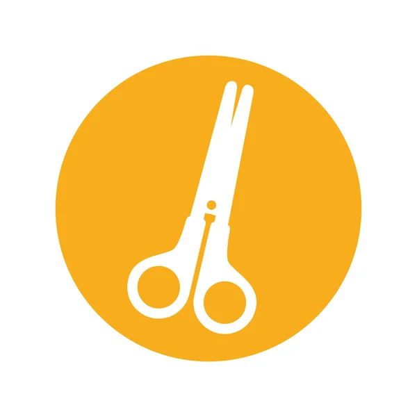 Scissors school supply isolated icon — Stock Vector