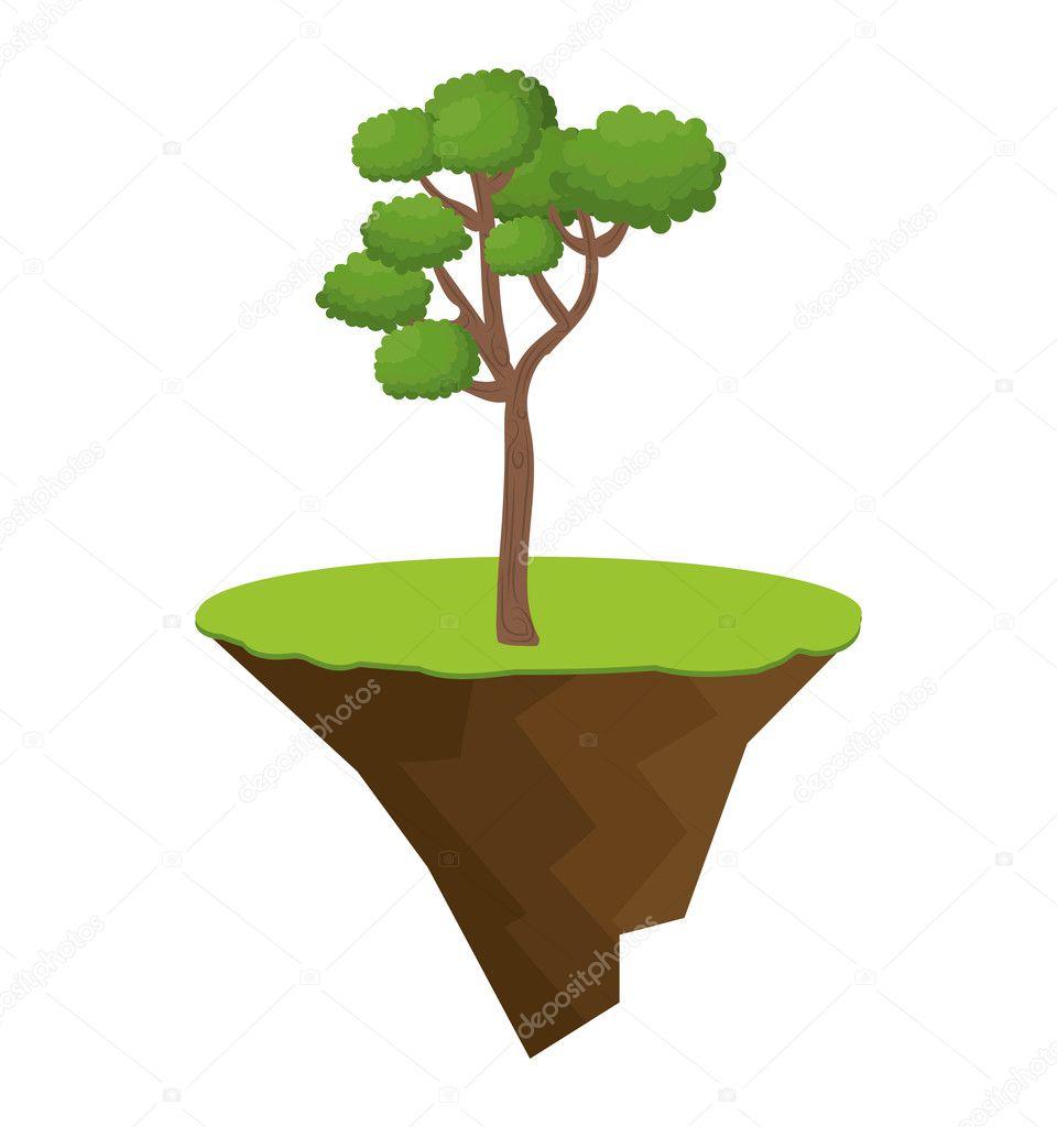 icon tree bonsai design