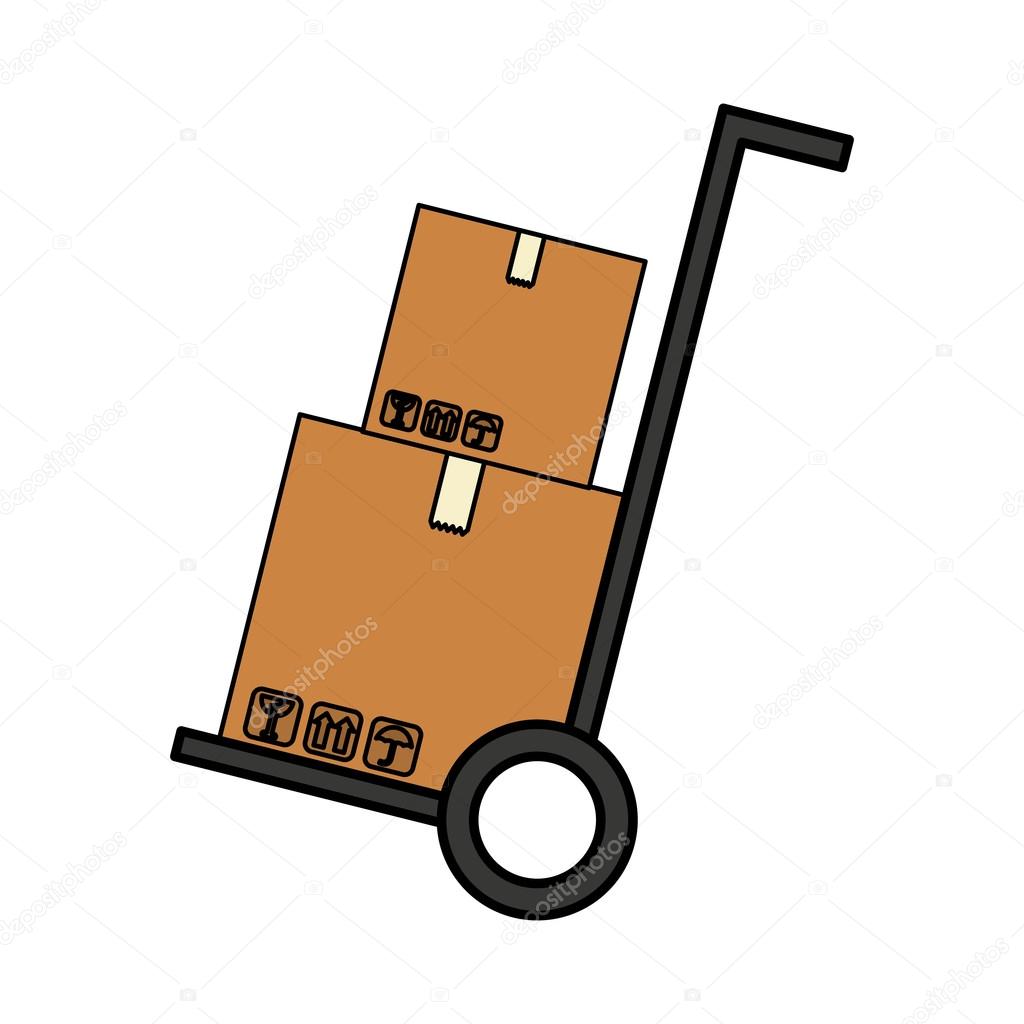 carton box packing isolated icon