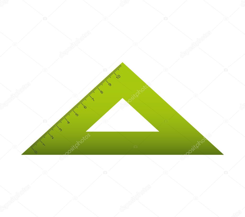 rule triangle isolated icon