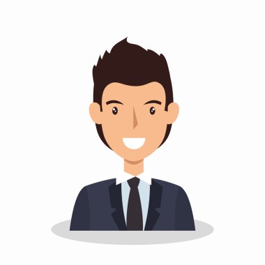 işadamı avatar zarif simgesi