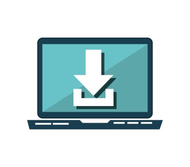 Oku indir simge izole simgesi