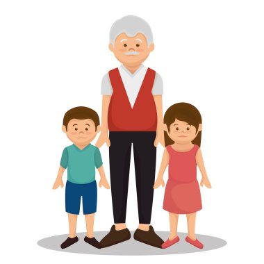 Grup aile üyeleri karakterler