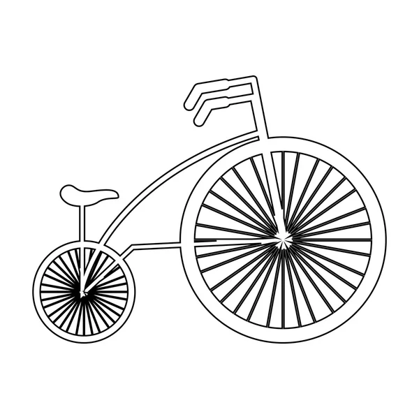 Ποδήλατο όχημα στυλ εικονίδιο απομονωμένες — Διανυσματικό Αρχείο