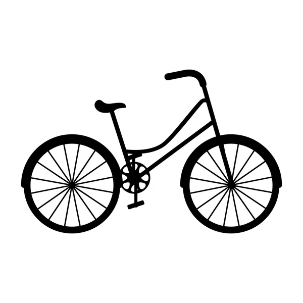 Ícone isolado do estilo do veículo da bicicleta —  Vetores de Stock
