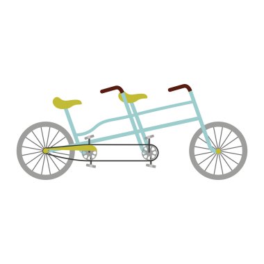 Bisiklet araç stil izole simgesi