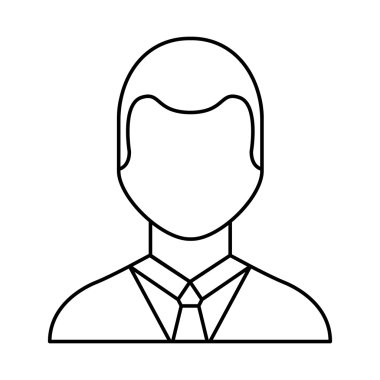 işadamı avatar satırı simgesi