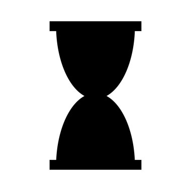 kum saati saat izole simgesini